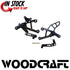 WOODCRAFT REARSET BLACK GP SHIFT KIT NO FOLD  KAWASAKI  2019-2023 ZX6R